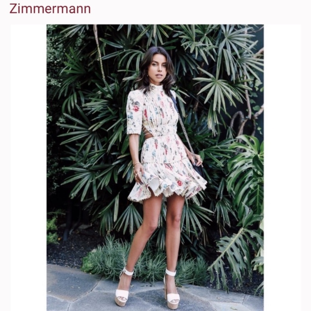 Zimmermann- RUNWAY Mischief Corset Laced Dress in Floral - Picture 5 of 14